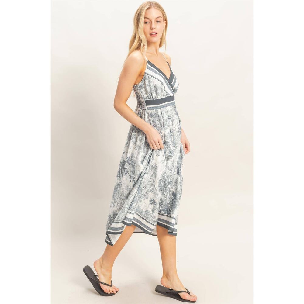 Vienna Toile Print Midi Dress - Picture 12 of 12